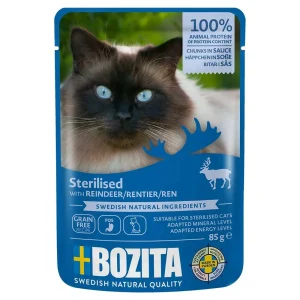 Bozita Feline Sterilised Bidder i Sovs Rensdyr 85g