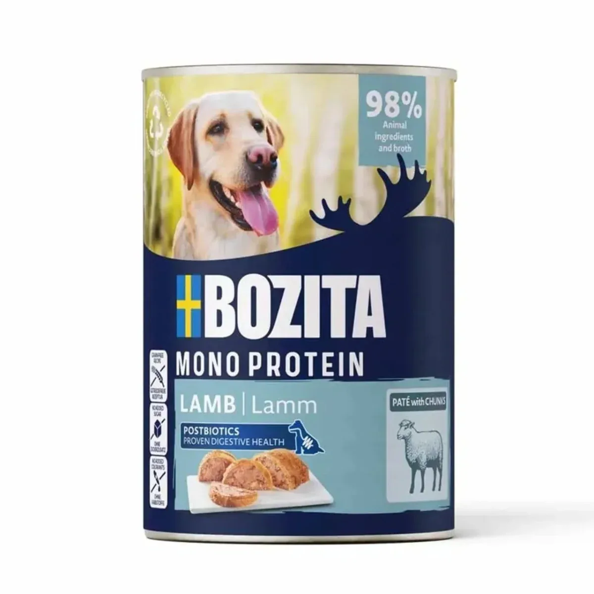 Bozita Hundepaté Lam 400g vådfoder – kornfri