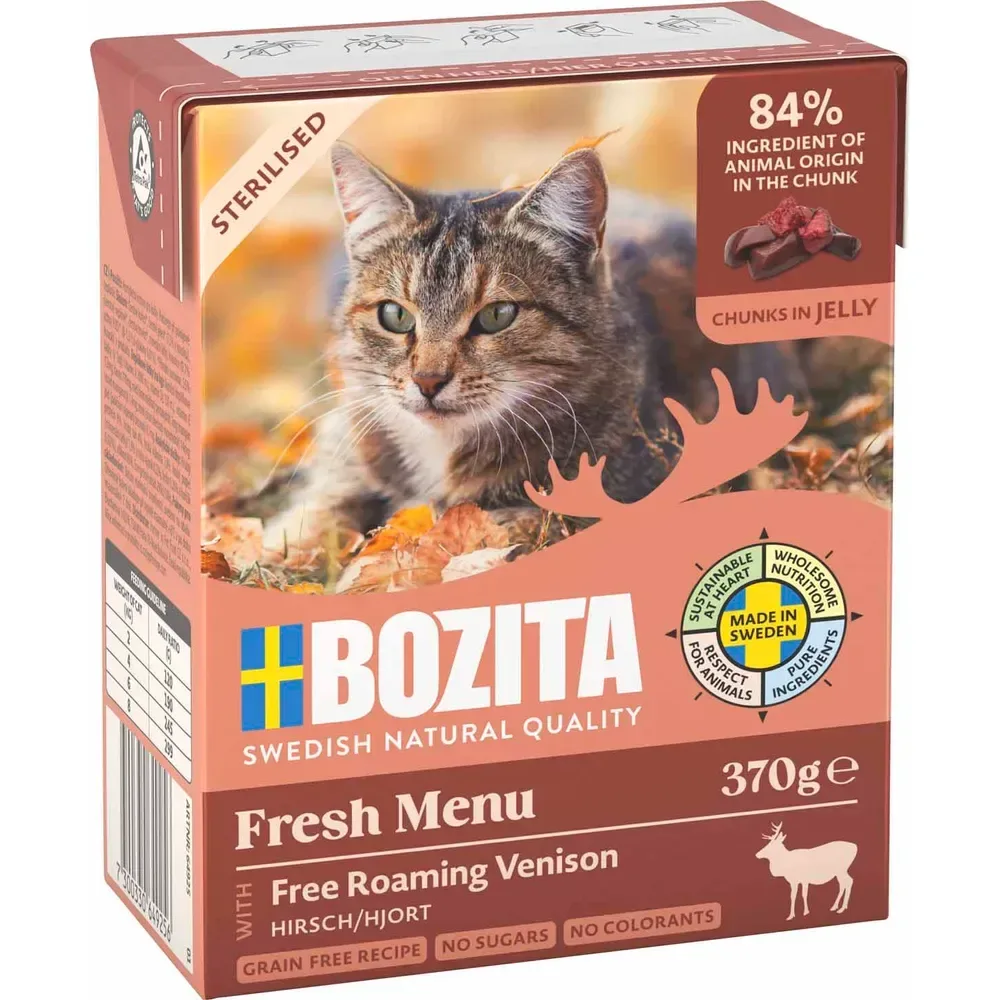 Bozita Vådfoder | Hjort Steriliseret 370g