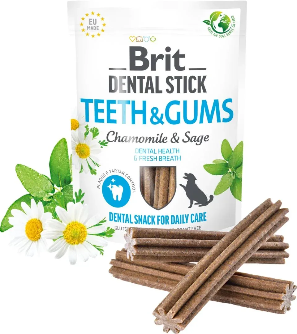 Brit Care Dental Stick Teeth & Gums med Chamomile/Sage 7stk
