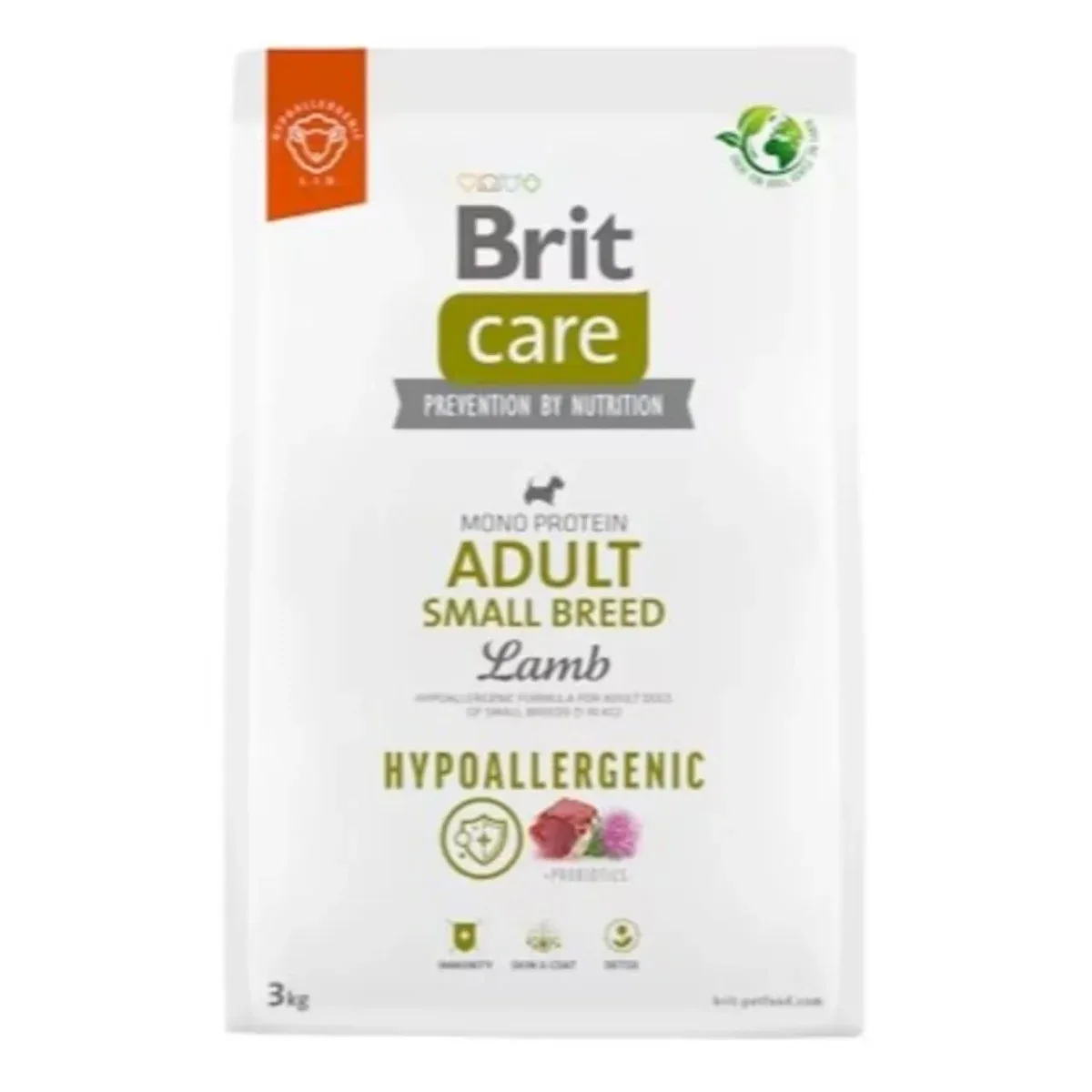 Brit Care Dog Hypoallergenic Adult Small Breed Lamb 3 kg