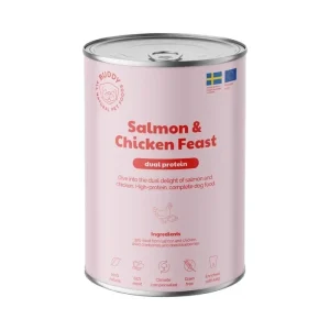 Buddy Vådfoder Salmon & Chicken Feast Duo Protein 65% Laks & Kylling 400g