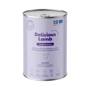 Buddy Vådfoder til Hund Delicious Lamb Single Protein 65% Lam 400g