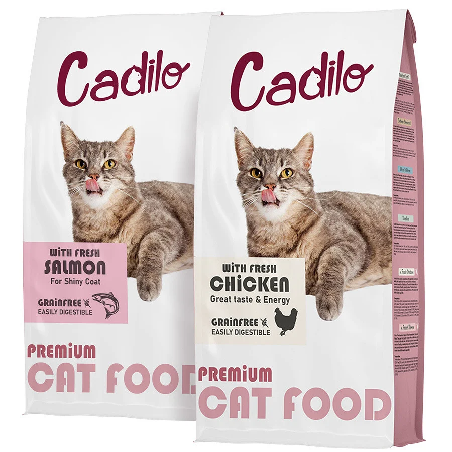 Cadilo Adult Grain Free prøvepakke (2 smagsvarianter) - premium kattefoder