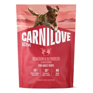 Carnilove Active Hundefoder Adult Venison, Reindeer & Wildboar 1,5 kg