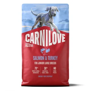 Carnilove Active Hundefoder Junior Large Breed Salmon & Turkey 4 Kg