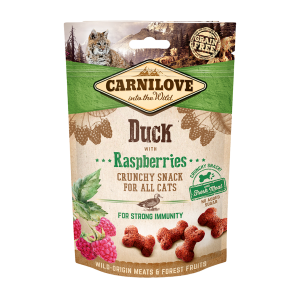 Carnilove Cat Crunchy Snack and og hindbær 50 g.