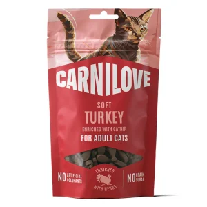 Carnilove Cat Soft Snack kalkun og catnip 50 g