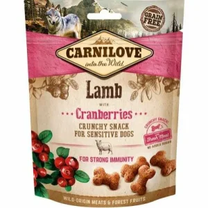 Carnilove Crunchy Snack lam og tranebær – 200 g.