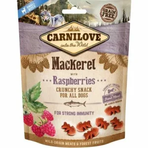 Carnilove Crunchy Snack makrel og hindbær – 200 g.