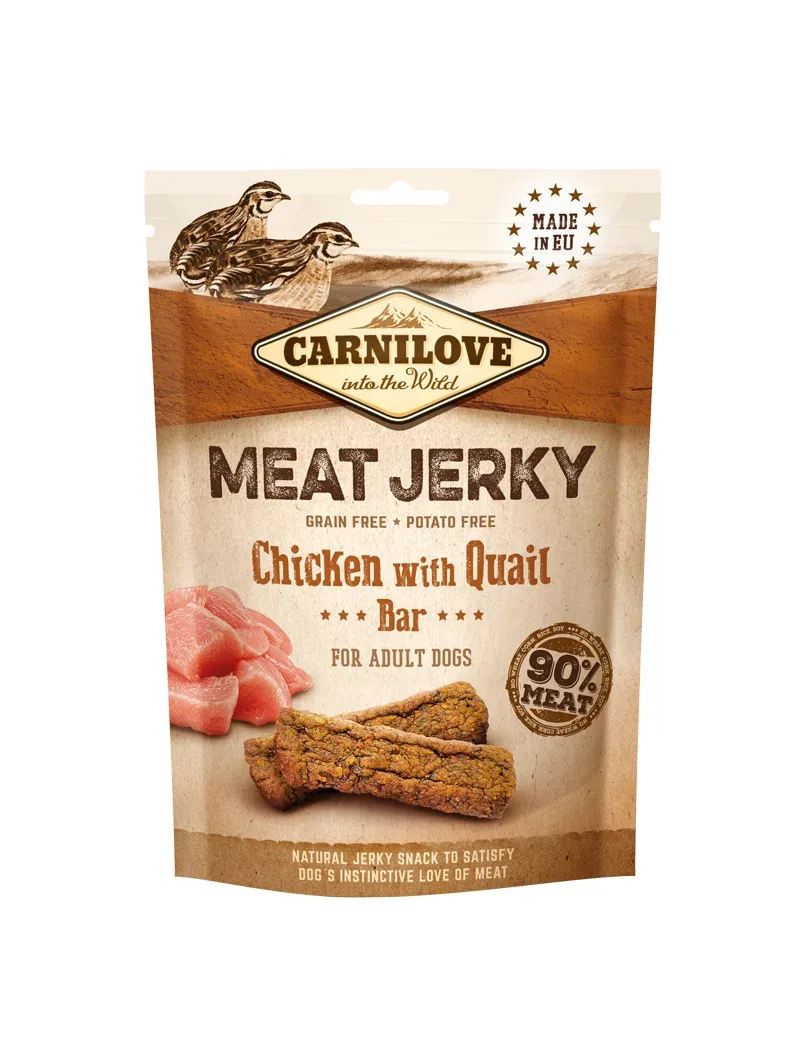 Carnilove – Jerky Tyggeben m. Kylling & Vagtel