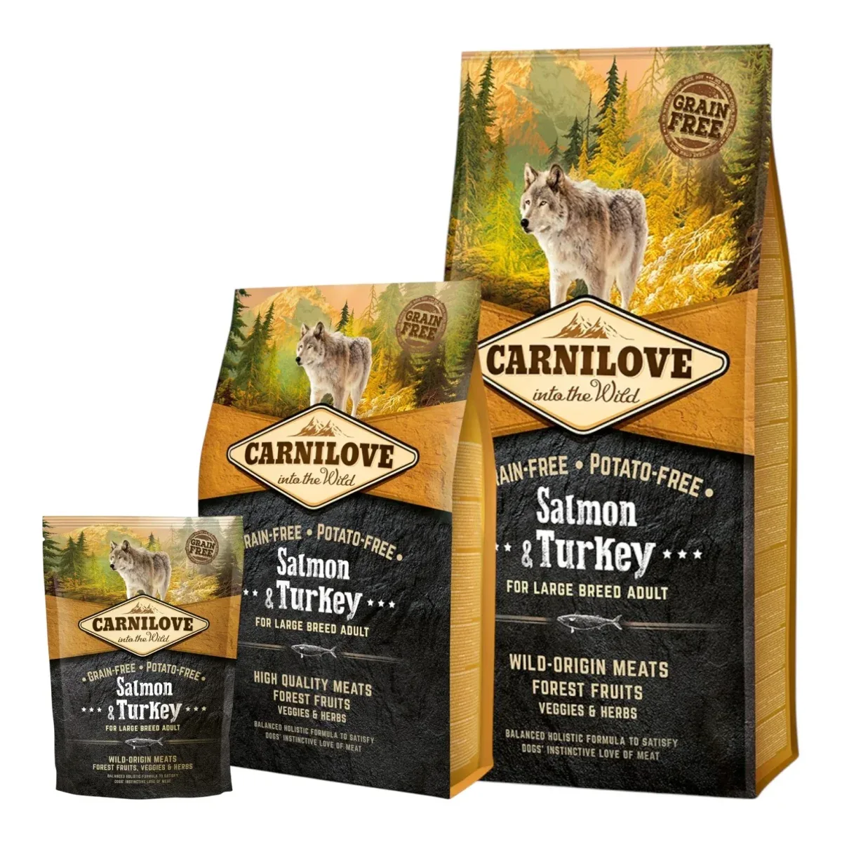 Carnilove – Kornfrit Hundefoder – Voksen – Laks & Kalkun