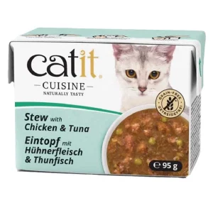 Catit Cuisine Stew Chicken & Tuna 95g - AUG DATOVARER