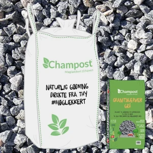 Champost granitskærver grå 11-16 mm 1 ton bigbag