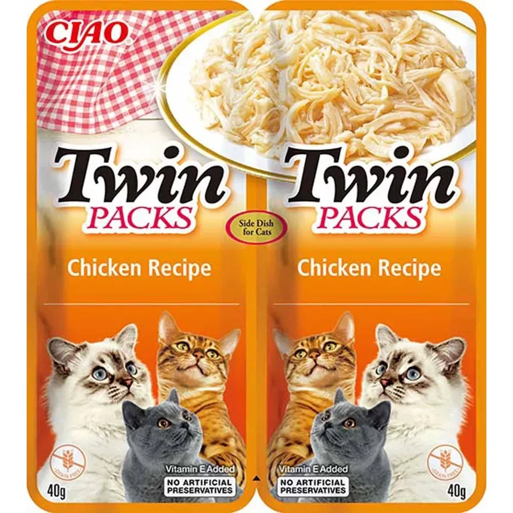 Churu Twinpacks - kyllinge strimler i sovs & kyllinge sovs - kornfri
