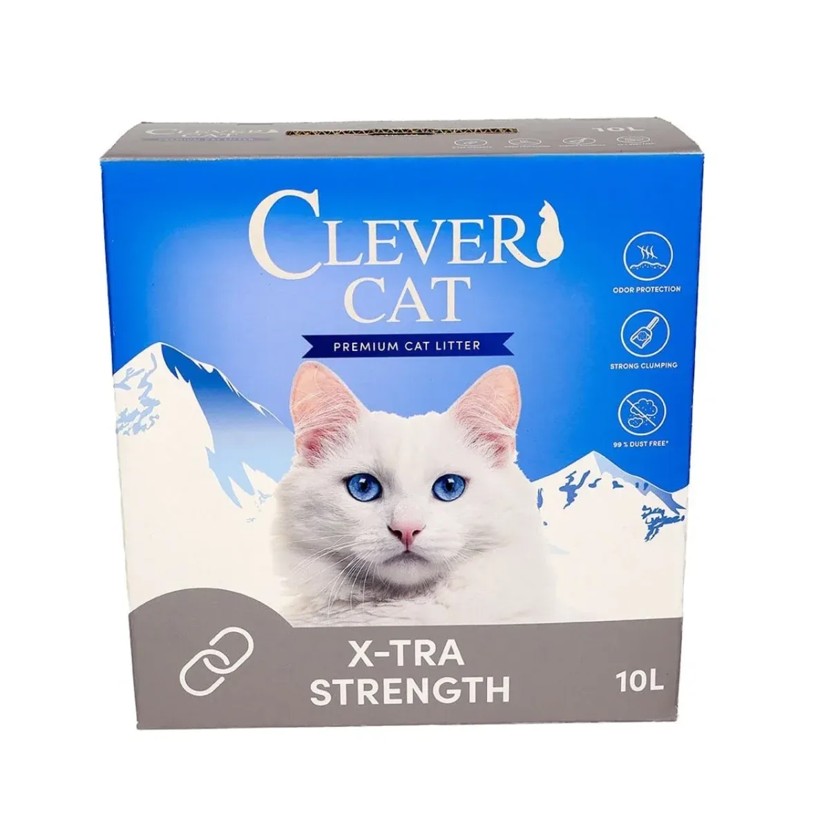 Clever Cat Extra Strength 10L – Ekstra stærk kattegrus