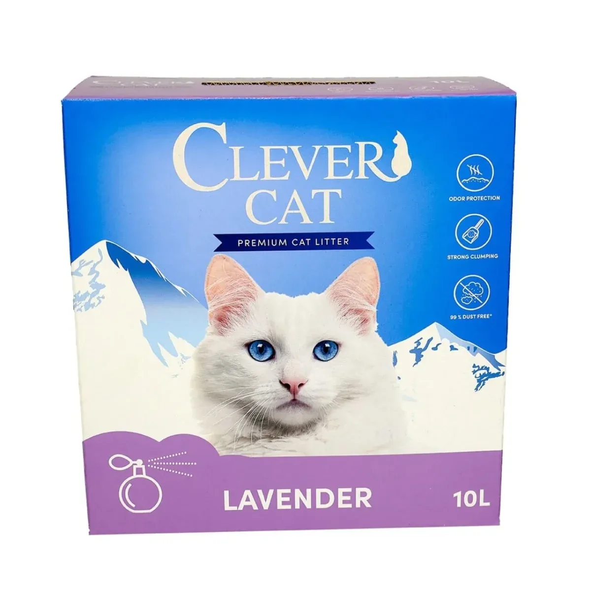 Clever Cat Kattesand Lavendel 10L – Effektiv lugtkontrol