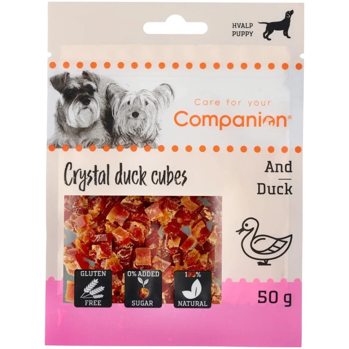 Companion Crystal Cubes med And 50 g – Hvalpegodbid
