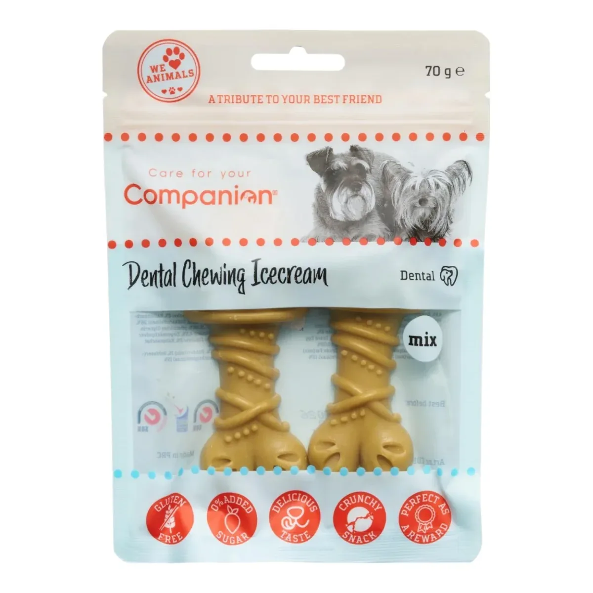 Companion – Dental – Chewing Isvaffel – 70g