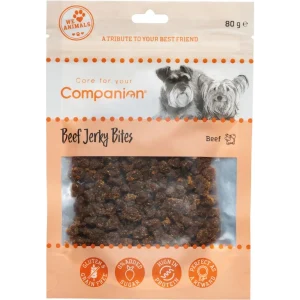 Companion – Jerky bites m. oksekød, 80g