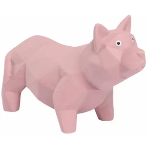 Companion Kantet Latex Hundelegetøj Hund PinkyRosa