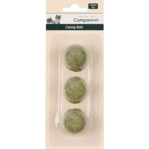 Companion Kattelegetøjs Natur Catnip Bolde – 3stk