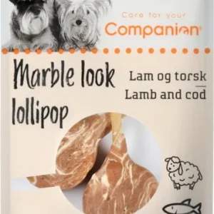 Companion Marble Look Slikkepinde – Lam & Torsk, 2×35 g