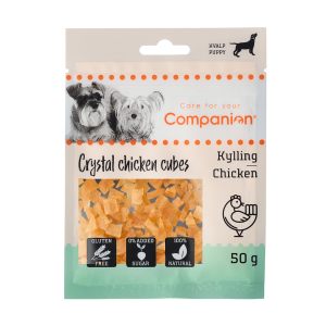 Companion Mini Cubes Puppy, kylling – 50 g.