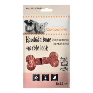 Companion – Rawhide Bone Marble – Okse & Torsk 2x 50g