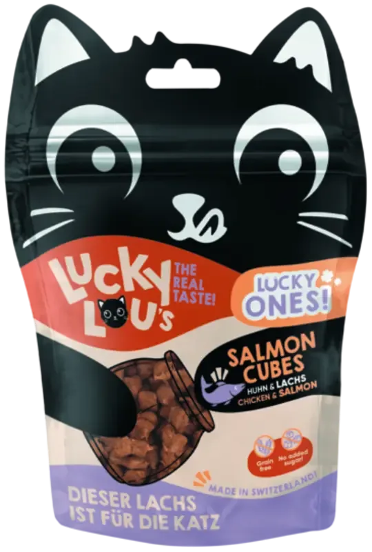 Cubes 80 g laks, kylling - Image 2