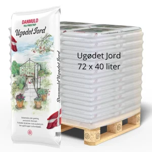 Danmuld Ugødet Jord 40 L HEL PALLE leveret