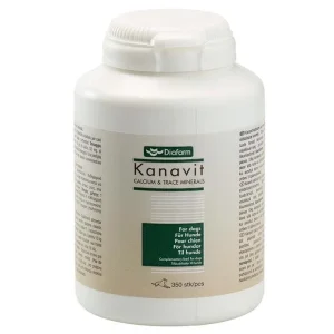 Diafarm Kanavit Calcium & Spor Mineral Tilskud Til Hunde 350 stk.