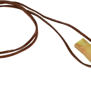 Dobbelt fløjte 6 cm brun