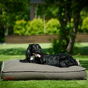 Dog bedL 120x80x15 cm brun