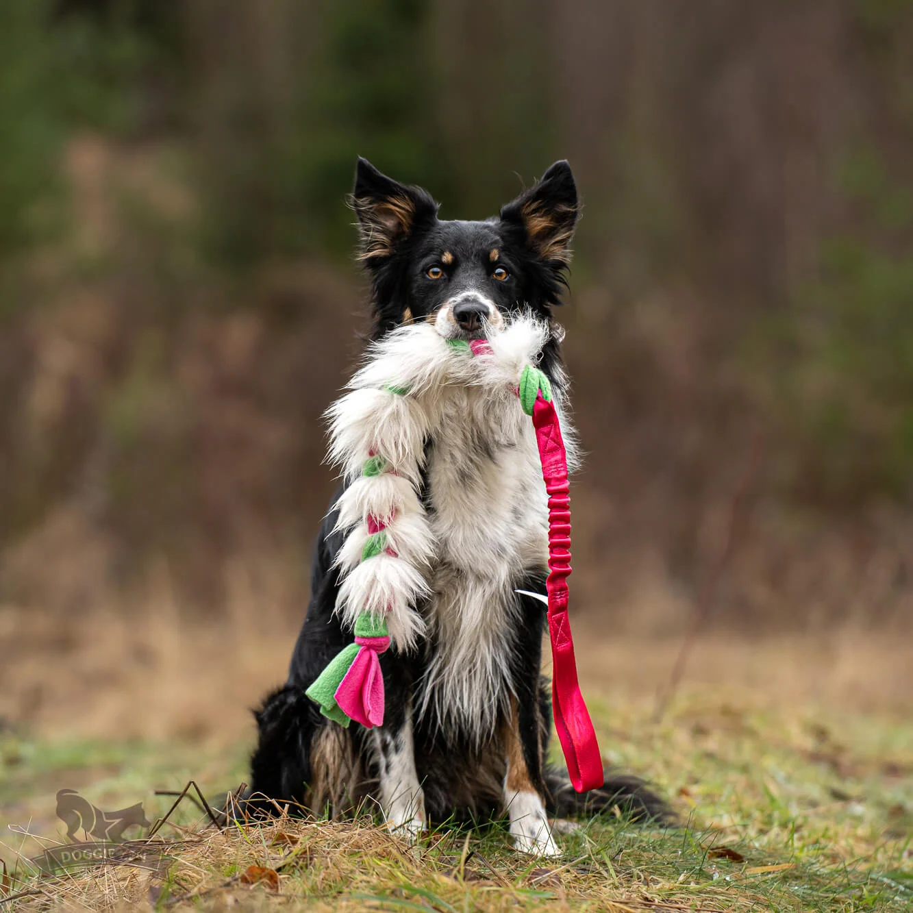 Doggie-Zen legetøj med lammeskind og fleece - Image 2