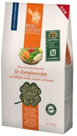 Dværgkanin 100% kornfri 1,5 kg