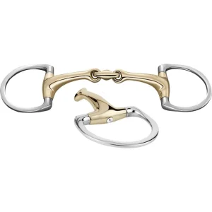 Dynamic RS Shine Bright Eggbutt bit with D-shaped rings 16 mm double jointed – Sensogan