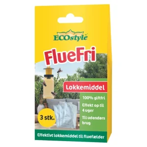 EcoStyle Fluefri Lokkemiddel genopfyld. 3 stk