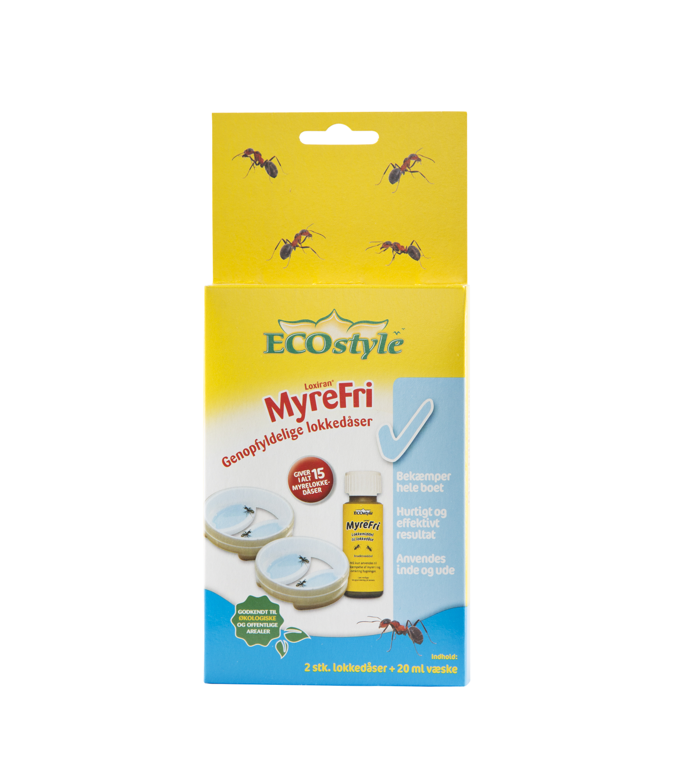 EcoStyle MyreFri Loxiran lokkedåse opfyld – 2 stk