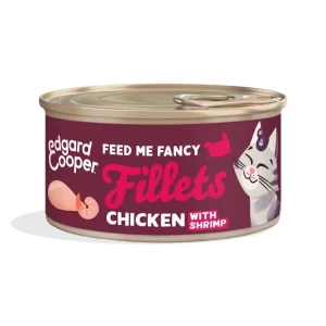 Edgard Cooper CAT Feed Me Fancy Fileter med Kylling & Reje 70g