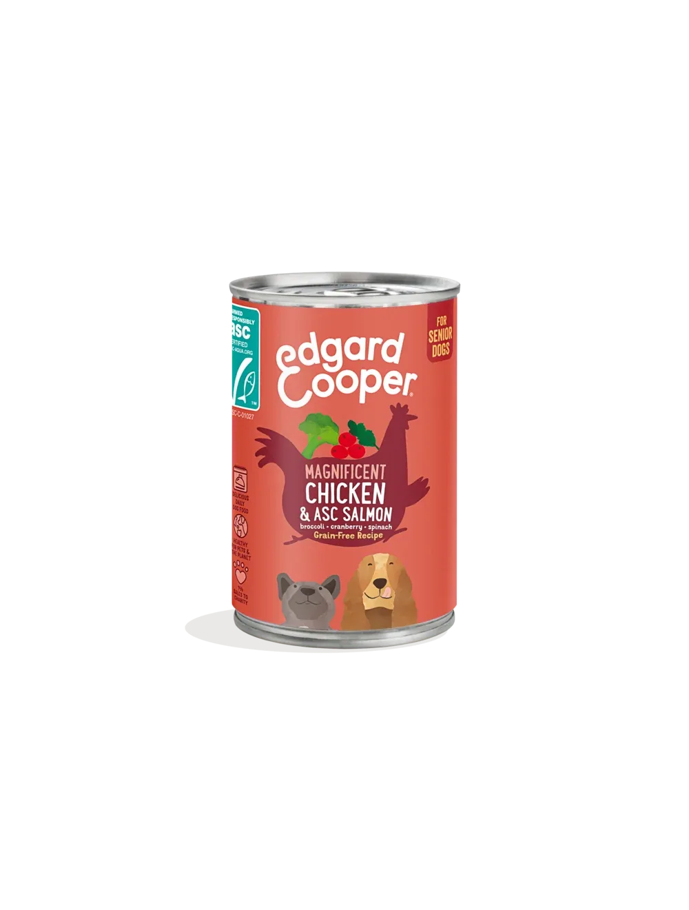 Edgard & Cooper Vådfoder Senior Kylling & Laks 400 g