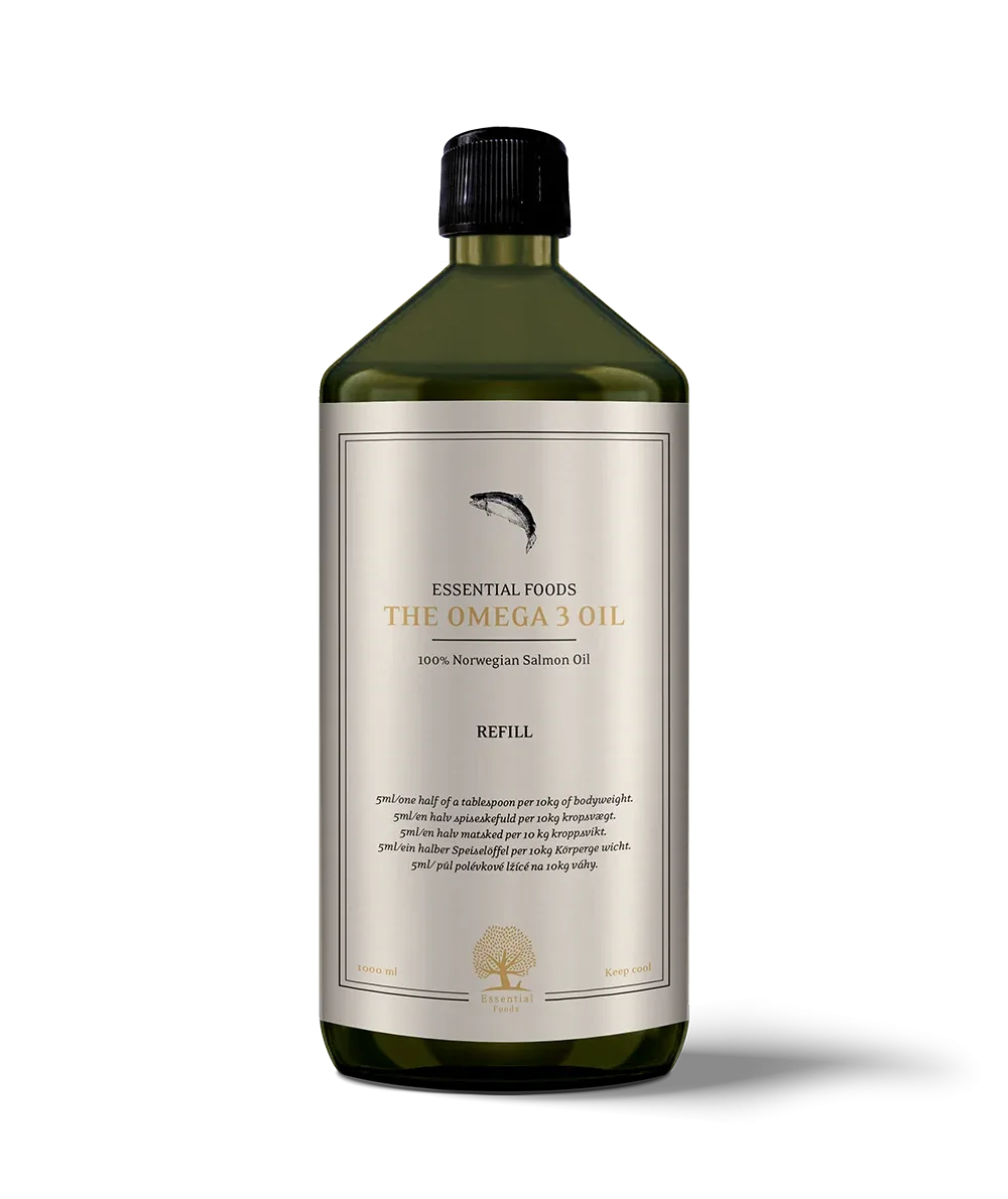 Essential Lakseolie fra 100% Norske opdrættede laks til hunde 1000ml