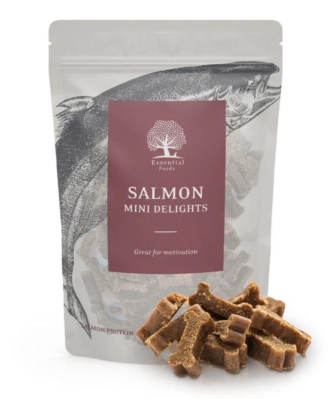 ESSENTIAL Salmon mini delights - små bløde kornfri laksegodbidder 100g