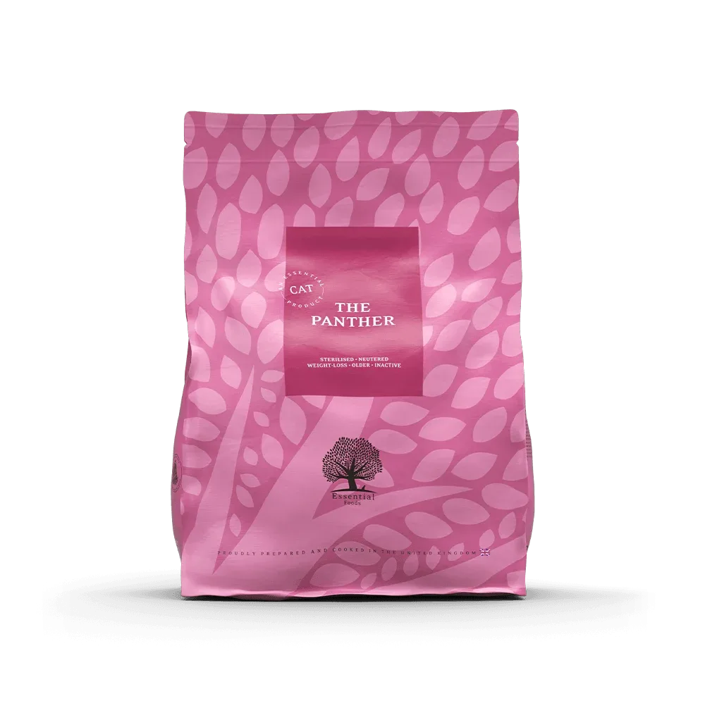Essential Sterilised the Panther, kornfrit kattemad 3 kg