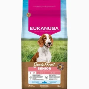 Eukanuba Grain Free Senior Small & Medium med havfisk
