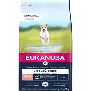 EUKANUBA Senior Small/Medium Grainfree havfisk 3 kg / 12 kg