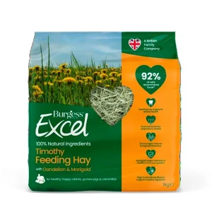 Excel foder hø m/mælkebøtte & morgenfrue 1 kg