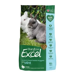 Excel kanin junior og dværg mint 3 kg