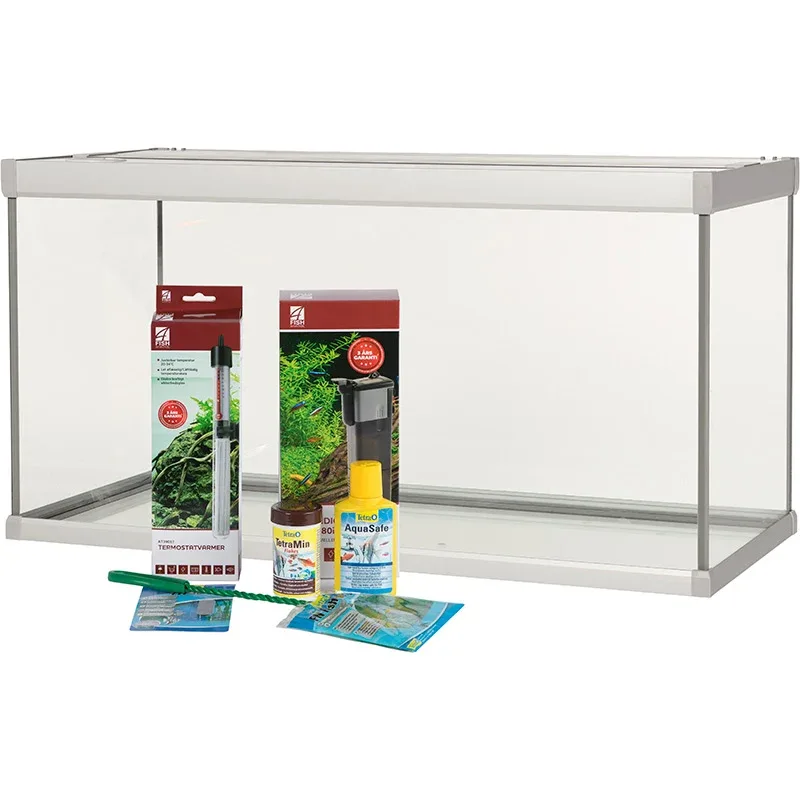 Family Aquarium 112 l, 80 X 35 X 42 cm hvid - Image 2