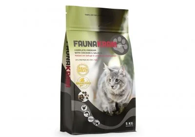 Faunakram komplet super premium m. kylling og laks (korn fri , Real Meat) - Image 2